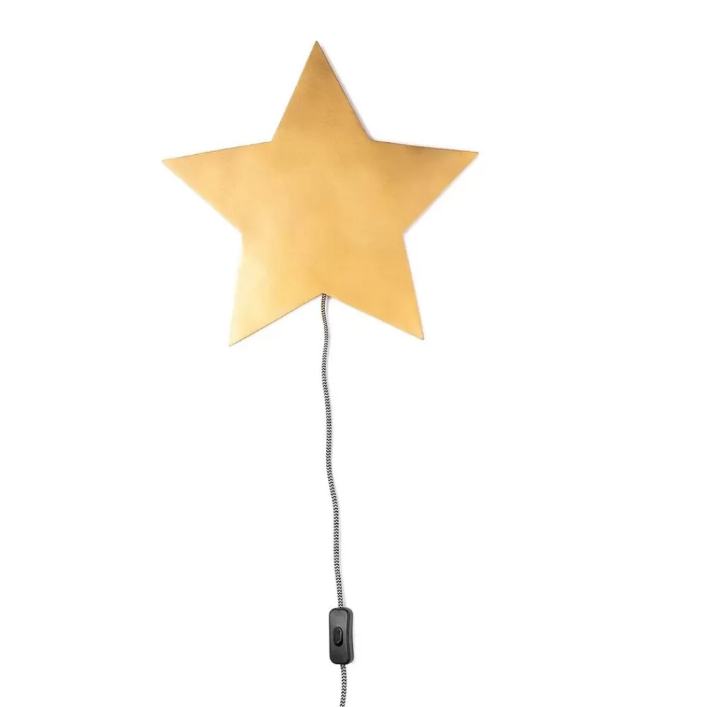 Outlet Kidzsupplies Wandlamp Kinderkamer Ster Goud