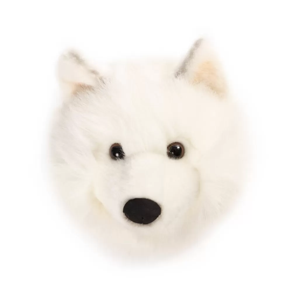 Store Kidzsupplies Wild & Soft Dierenkop Pluche Wolf Wit